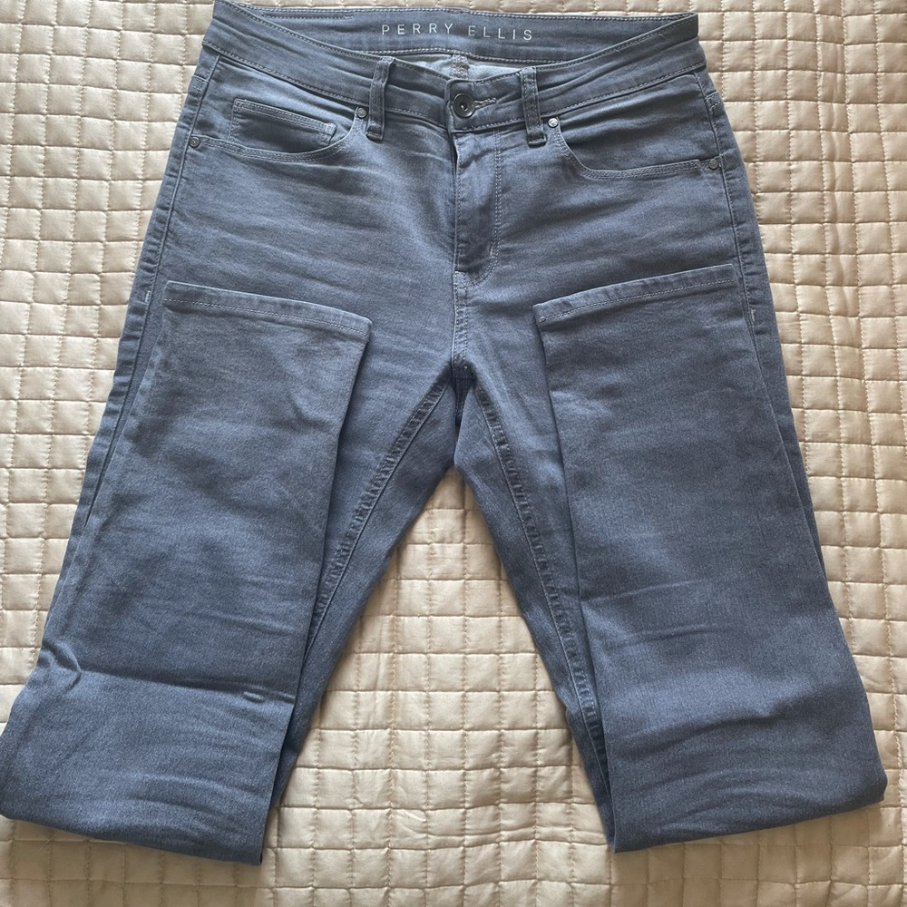 Perry Ellis Skinny Gray Jeans